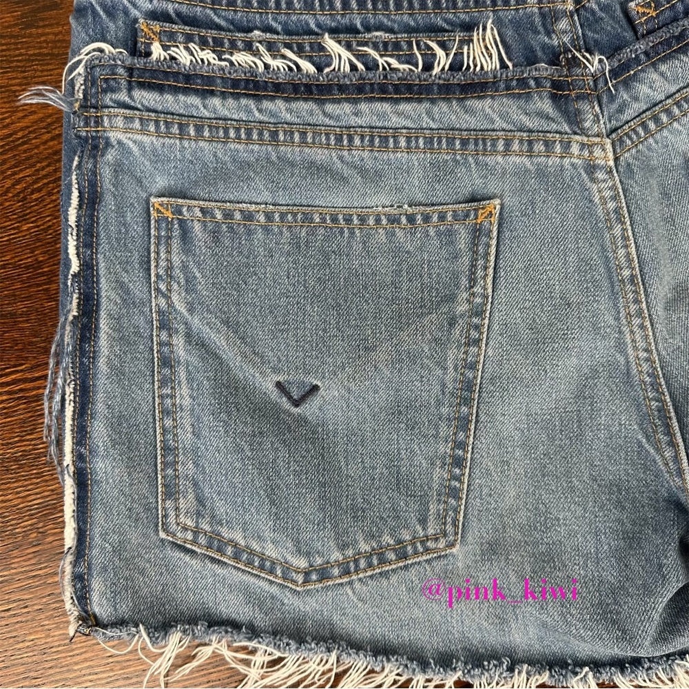 Hudson Blue Deconstructed High Rise Cutoff Jean Shorts - Picture 8 of 14